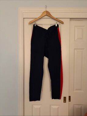 Sleepy Jones 100% cashmere striped track pants